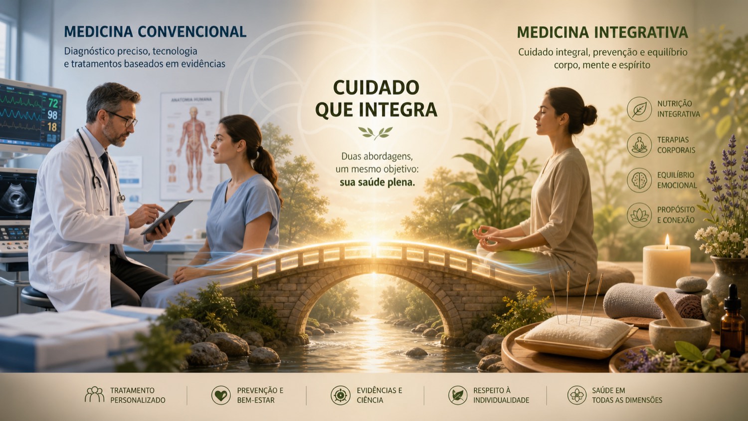 Medicina Integrativa e Convencional: entenda as diferenças